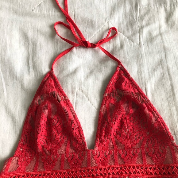 Salmon pink backless mini dress. - Picture 2 of 4